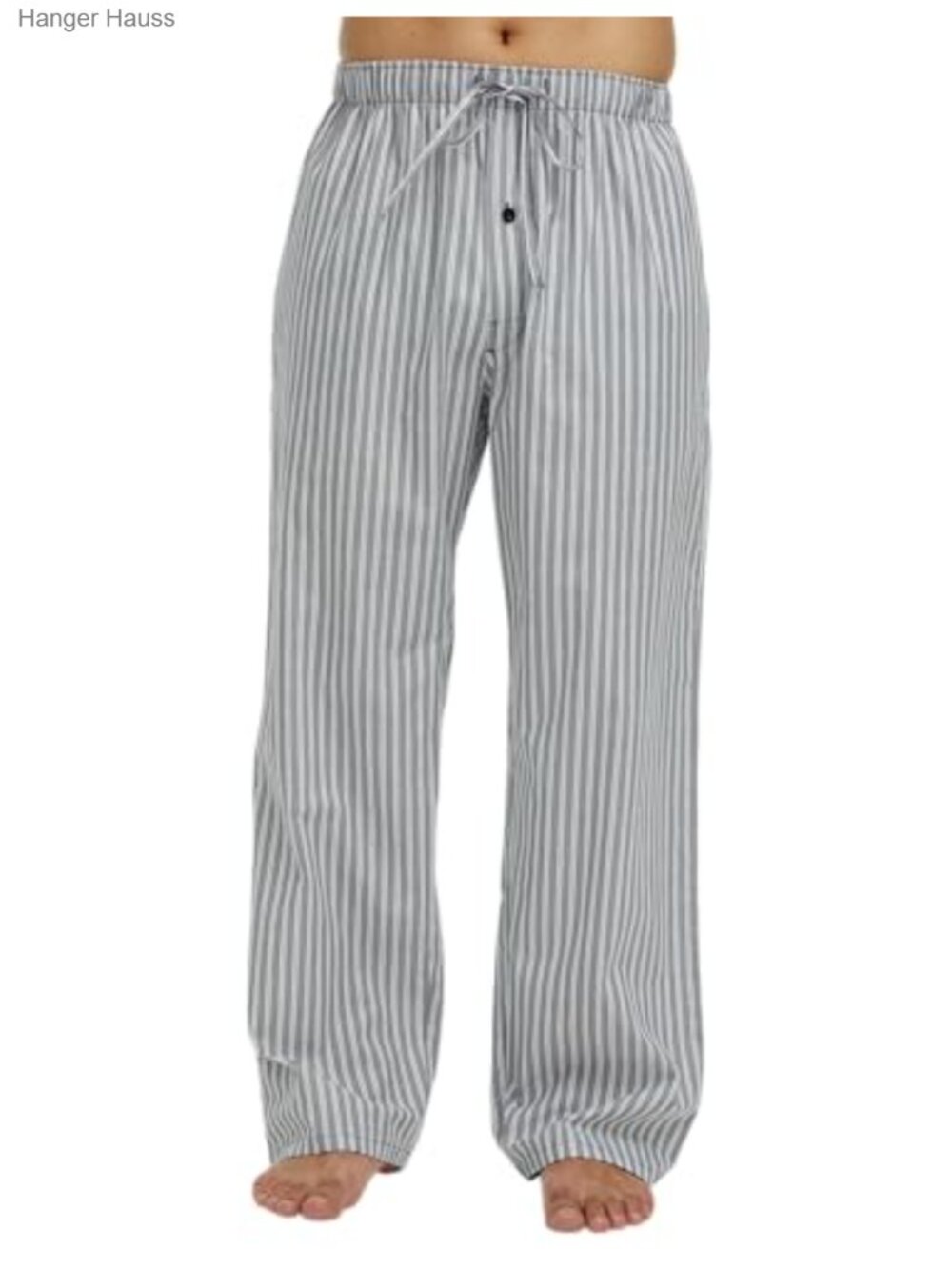 Men's 100% Cotton Woven Poplin Pajama Lounge Sleep Pants Drawstring